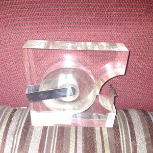 ❤️MOMA Robert P. Gottlieb MCM Mid-Century Modern Museum Lucite Tape Dispen…